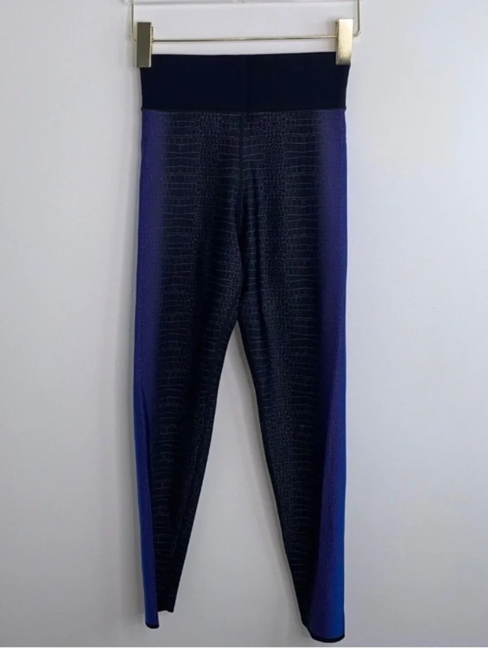 Ultracor Snake Serpent High Rise Knockout Leggings Black Blue Purple Ombré Small